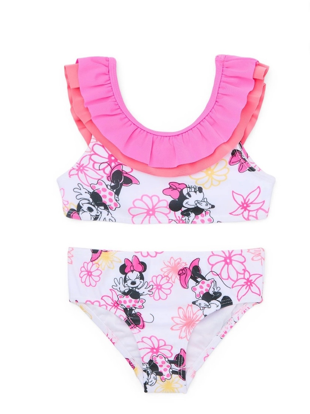 Character Toddler Girl Ruffle Bikini Swimsuit, Two-Piece